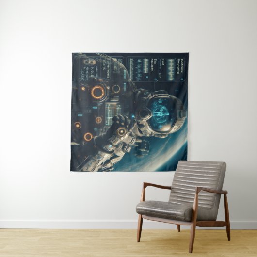 Astronaut Tapestry Wandkleed (In Situ (horizontaal))