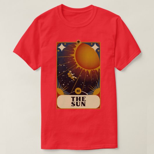 Astronaut Tarot Sun van Tobe Fonseca T-shirt (Design voorkant)