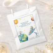 Astronaut Teddy Bear Baby Shower Bedankzakje (Geknipt)