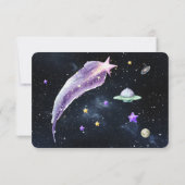 Astronaut Teddy Bear Space bedankkaart (Achterkant)