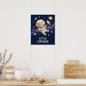 Astronaut Teddybeer Kleine Ontdekkingsreiziger Rui Poster (Keuken)