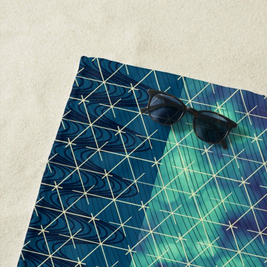 Astronaut Tekenen hier voor de Sun Cool Space Strandlaken (In situ)