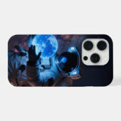 Astronaut telefoonhoesje  iPhone hoesje (Achterkant horizontaal)
