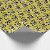 Astronaut Tennis Cadeaupapier (Hoek)