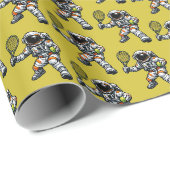 Astronaut Tennis Cadeaupapier (Rol Hoek)