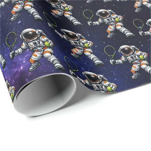 Astronaut Tennis Cadeaupapier (Rol Hoek)
