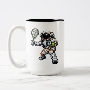 Astronaut Tennis Tweekleurige Koffiemok