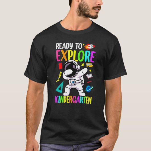 Astronaut terug naar school klaar om kinderen te v t-shirt (Voorkant)