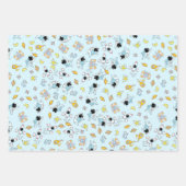 Astronaut-thema in de ruimte inpakpapier vel (Voorkant 3)