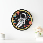Astronaut-thema Ronde Muur Klok met Hemelse (Huis)