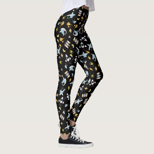 Astronaut thema ruimte leggings (Rechts)