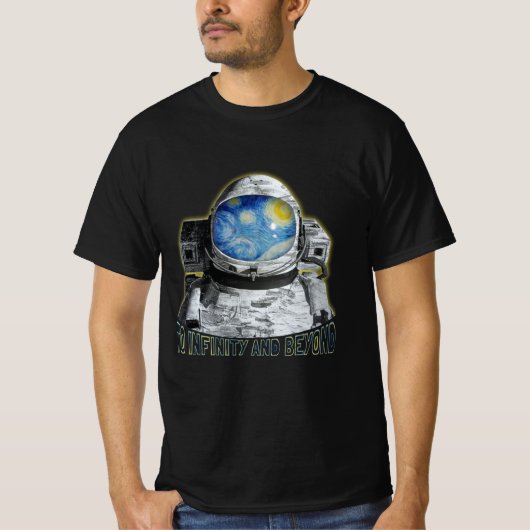Astronaut to Infinity and Beyond T-shirt (Voorkant)