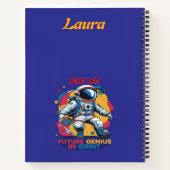 Astronaut Toekomstige Genie in een baan om de aard Notitieboek (Achterkant)