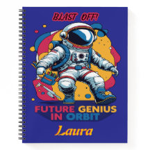Astronaut Toekomstige Genie in een baan om de aard