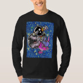 Astronaut Trex Space Dabbing Paint T-shirt (Voorkant)