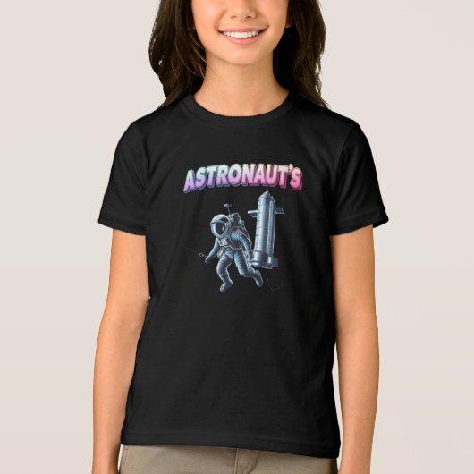 astronaut Tri-Blend shirt (Voorkant)