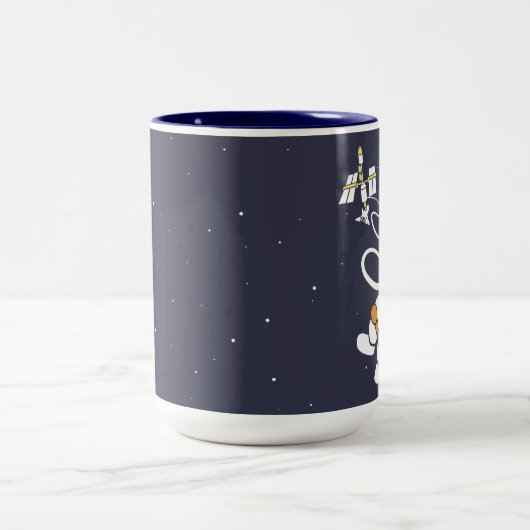 Astronaut Tweekleurige Koffiemok (Center)