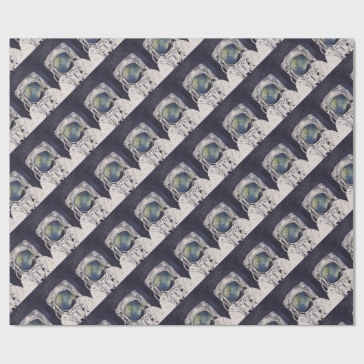 Astronaut Uit deze wereld Cadeaupapier (Vlak)