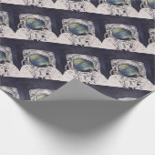 Astronaut Uit deze wereld Cadeaupapier (Hoek)