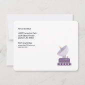 Astronaut uit deze wereldfeestdag kaart (Achterkant)