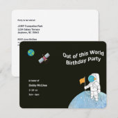 Astronaut uit deze wereldfeestdag kaart (Voorkant / Achterkant)