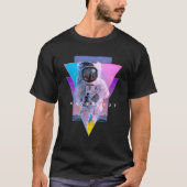 Astronaut uit esthetische dampgolf buiten de ruimt t-shirt (Voorkant)