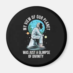Astronaut Uitzicht van onze planeet Magneet