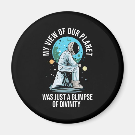 Astronaut Uitzicht van onze planeet Magneet (Voorkant)