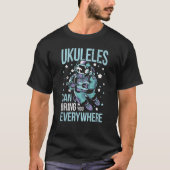 Astronaut Ukulele I Ukulele Tutor I Space Ukulele  T-shirt (Voorkant)