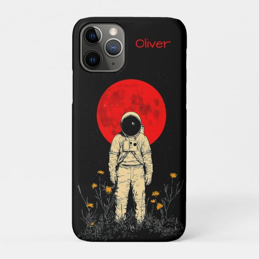 Astronaut Under the Red Moon Case-Mate iPhone Case (Achterkant)