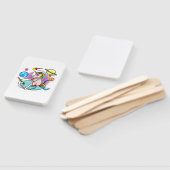 Astronaut Unicorn Riding Narwhal Space Universe Handwaaier (Niet-gemonteerd)