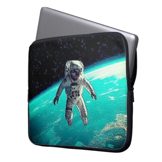 ASTRONAUT UNTETHERED LAPTOP SLEEVE (Voorkant Links)