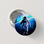 ASTRONAUT UNTETHERED RONDE BUTTON 3,2 CM (Voorkant /achterkant)