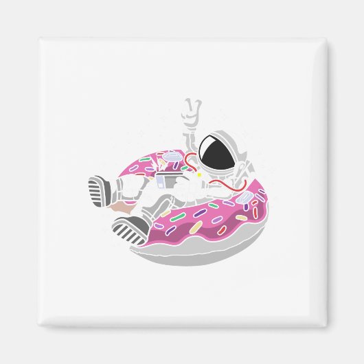 Astronaut Vacation Magneet (Voorkant)