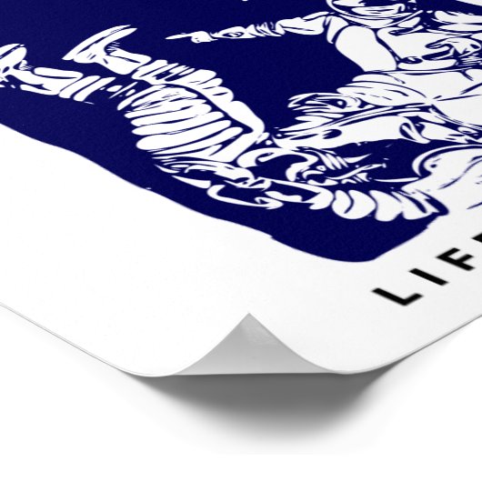 Astronaut-vacuümsterren Poster (Hoek)