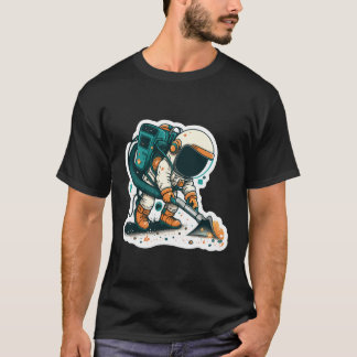 Astronaut-vacuümsterren T-shirt