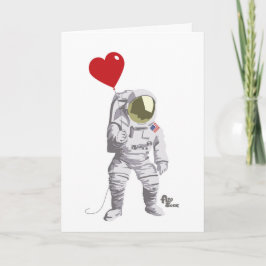 astronaut-Valentijn Feestdagen Kaart
