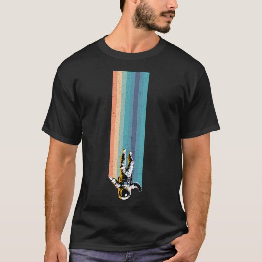  astronaut valt in de afgrond t-shirt (Voorkant)
