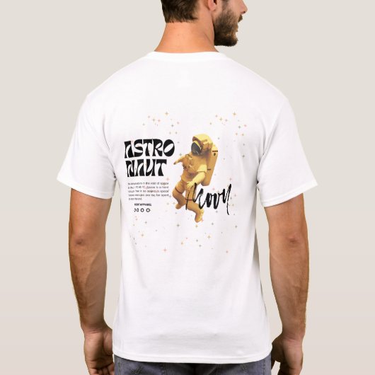 Astronaut van de toekomst t-shirt (Achterkant)