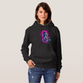 Astronaut Vaporwave Aesthetic Retro Glitch Spacema Hoodie (Voorkant volledig)
