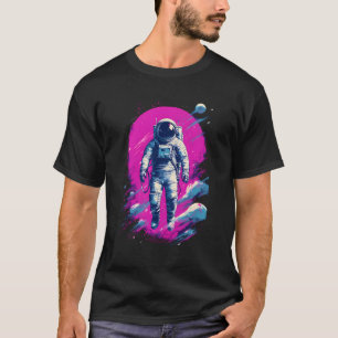 Astronaut Vaporwave Esthetische Retro Glitch Space T-shirt