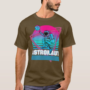 Astronaut Vaporwave Reitro Aesthetische T-Shirt
