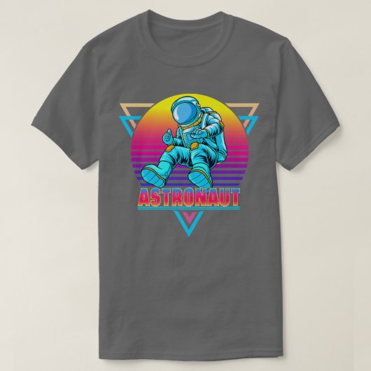 Astronaut Vaporwave Retro Aesthetic 90s  T-shirt (Design voorkant)