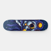 Astronaut vecht tegen Monster Skateboard (Horizontaal)