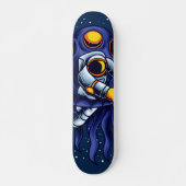 Astronaut vecht tegen Monster Skateboard (Voorkant)