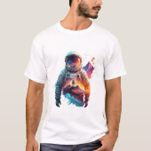 Astronaut Vector Art Space Discovery T-shirt (Voorkant)