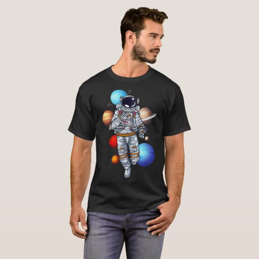 Astronaut Vector Ily T-shirt (Voorkant volledig)