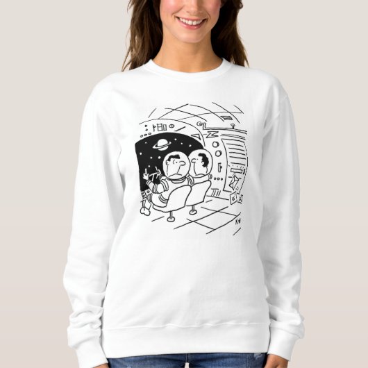 Astronaut verbaasde zich over de postbezorging trui (Voorkant)