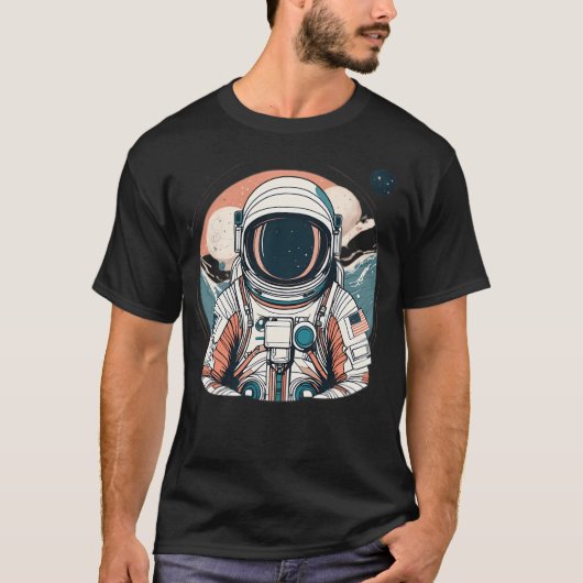 Astronaut Verenigde Staten T-shirt (Voorkant)