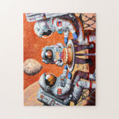 Astronaut Verjaardag 1 Gemakkelijk Brein Art Puzze Legpuzzel (Verticaal)